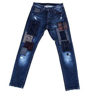 Rare Gianni Lupo Patchwork Jeans Size 28